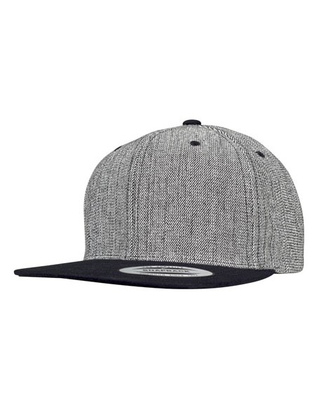 FLE-6089MS-Melange Solid Snapback 2
